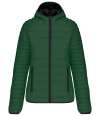 KB6111 Kariban Ladies Lightweight Hooded Padded Jacket Forest Green colour image